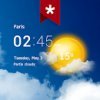 Transparent clock weather PRO